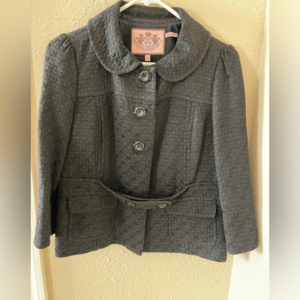 EUC Juicy Couture 3/4 Sleeve Blazer, Size Medium